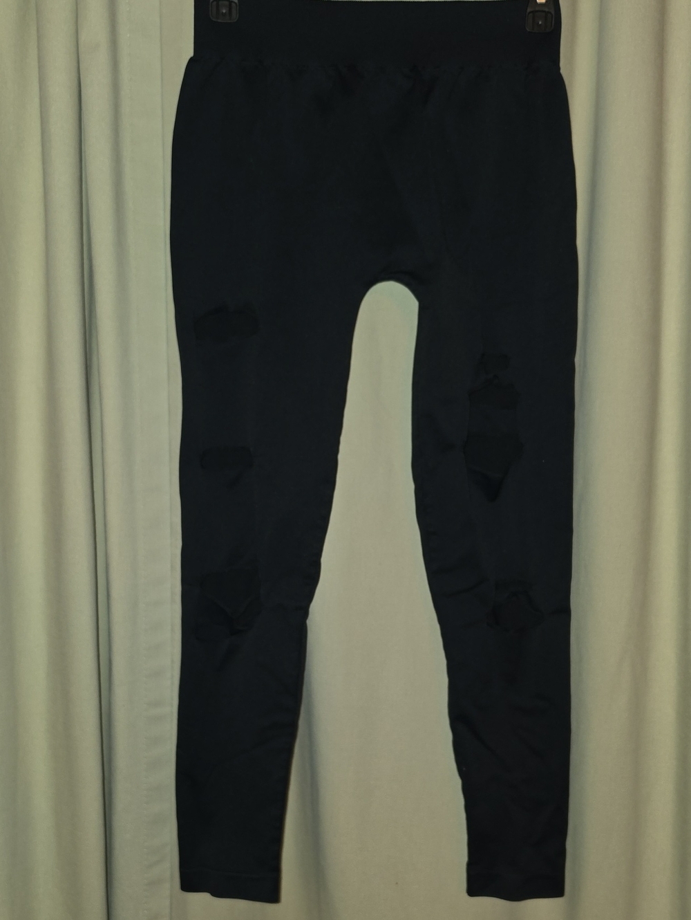 Nikibiki Black Distressed Leggings